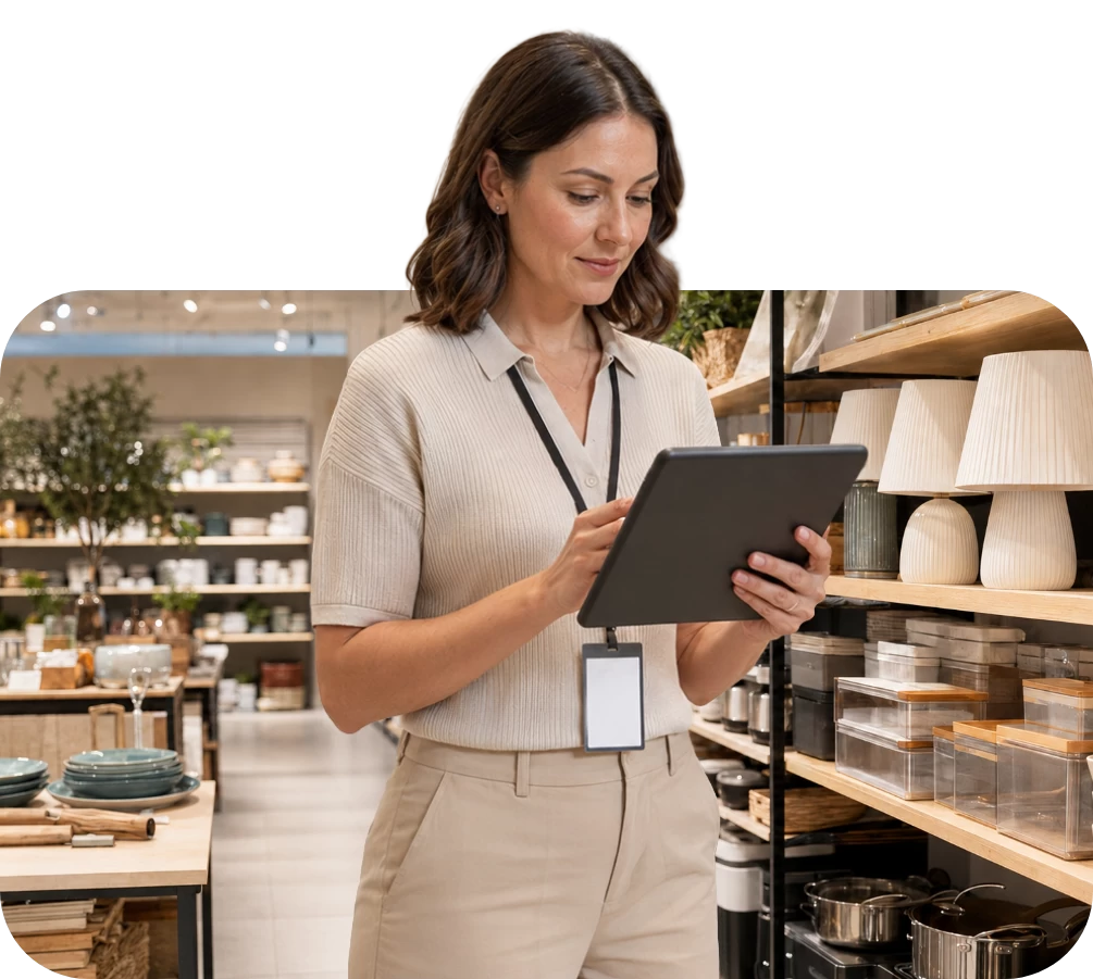 Frogmi corporate communication in store